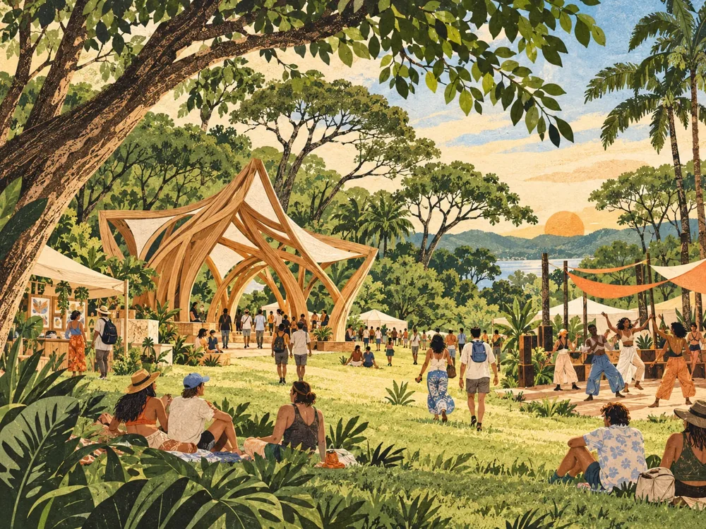 Editorial illustration for Wonderfruit Festival Review: Experience, Costs and Alternatives